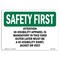 Signmission OSHA Sign, Attention Hi-Visibility Apparel Is Mandatory, 18in X 12in Plastic, 18" W, 12" H, Lndscp OS-SF-P-1218-L-10555 - alternate 1